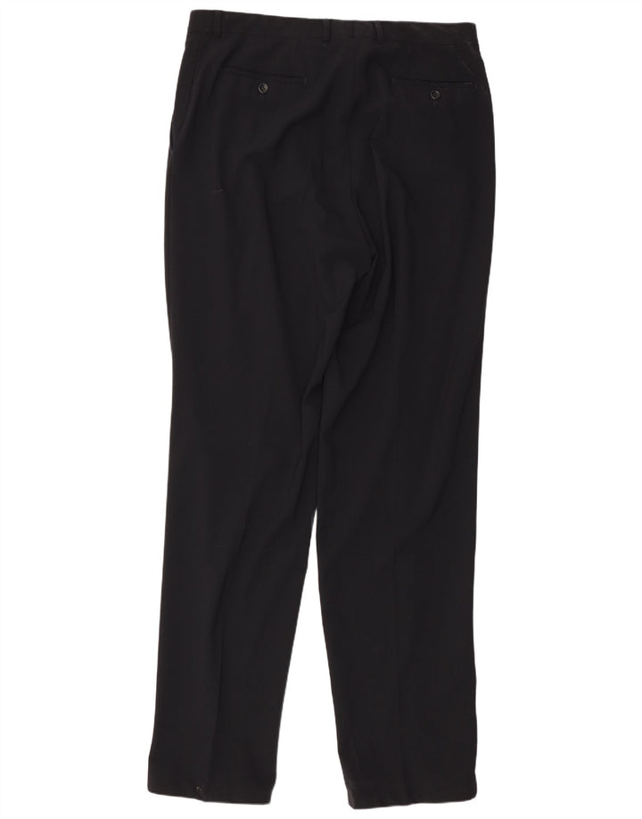 Pantaloni drepți pentru bărbați Armani L34 L36 Negri