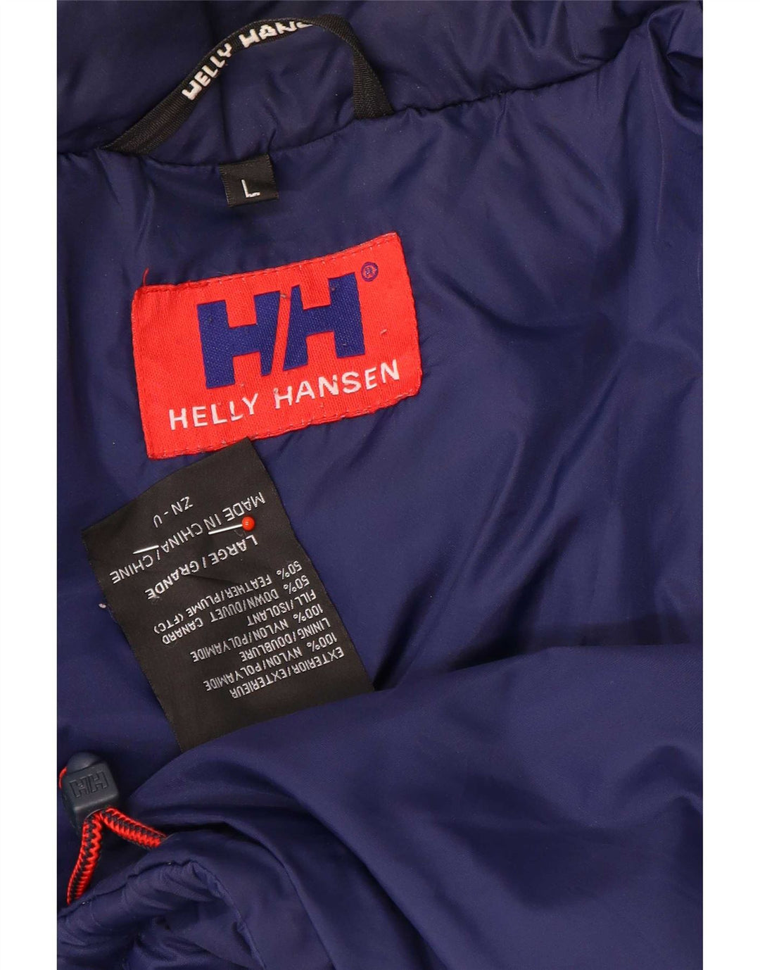 Jachetă căptușită cu grafică pentru bărbați Helly Hansen UK 40, mare, albastru, nailon color bloc