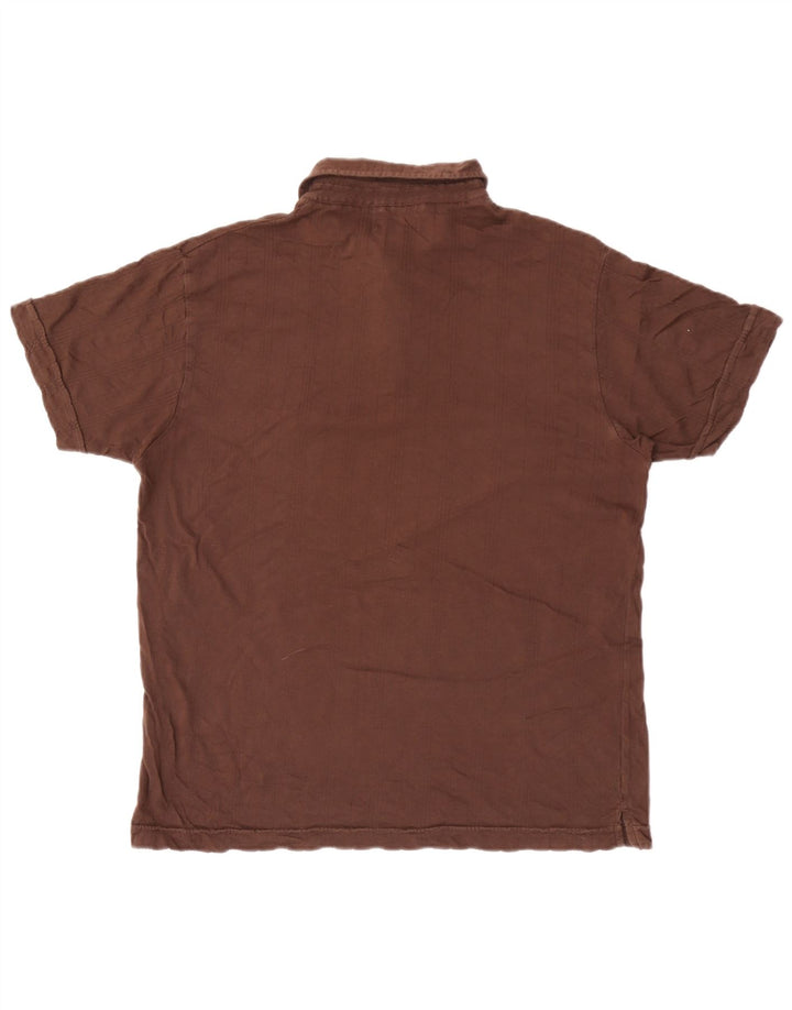 Tricou polo Marlboro Classics pentru bărbați, cu dungi maro mari