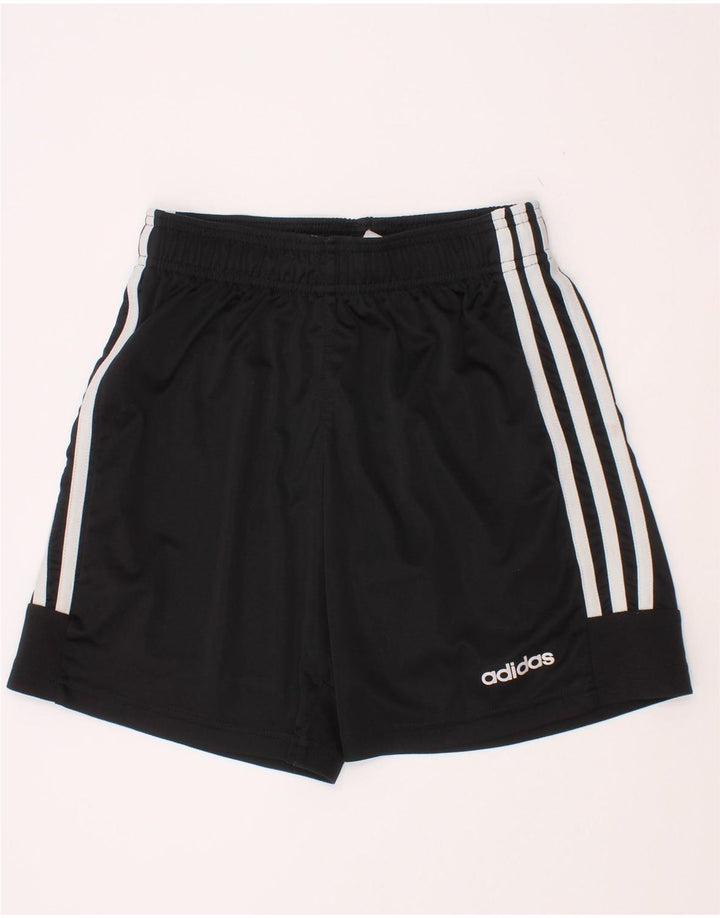 Pantaloni scurți sport adidas băieți 11-12 ani poliester negru