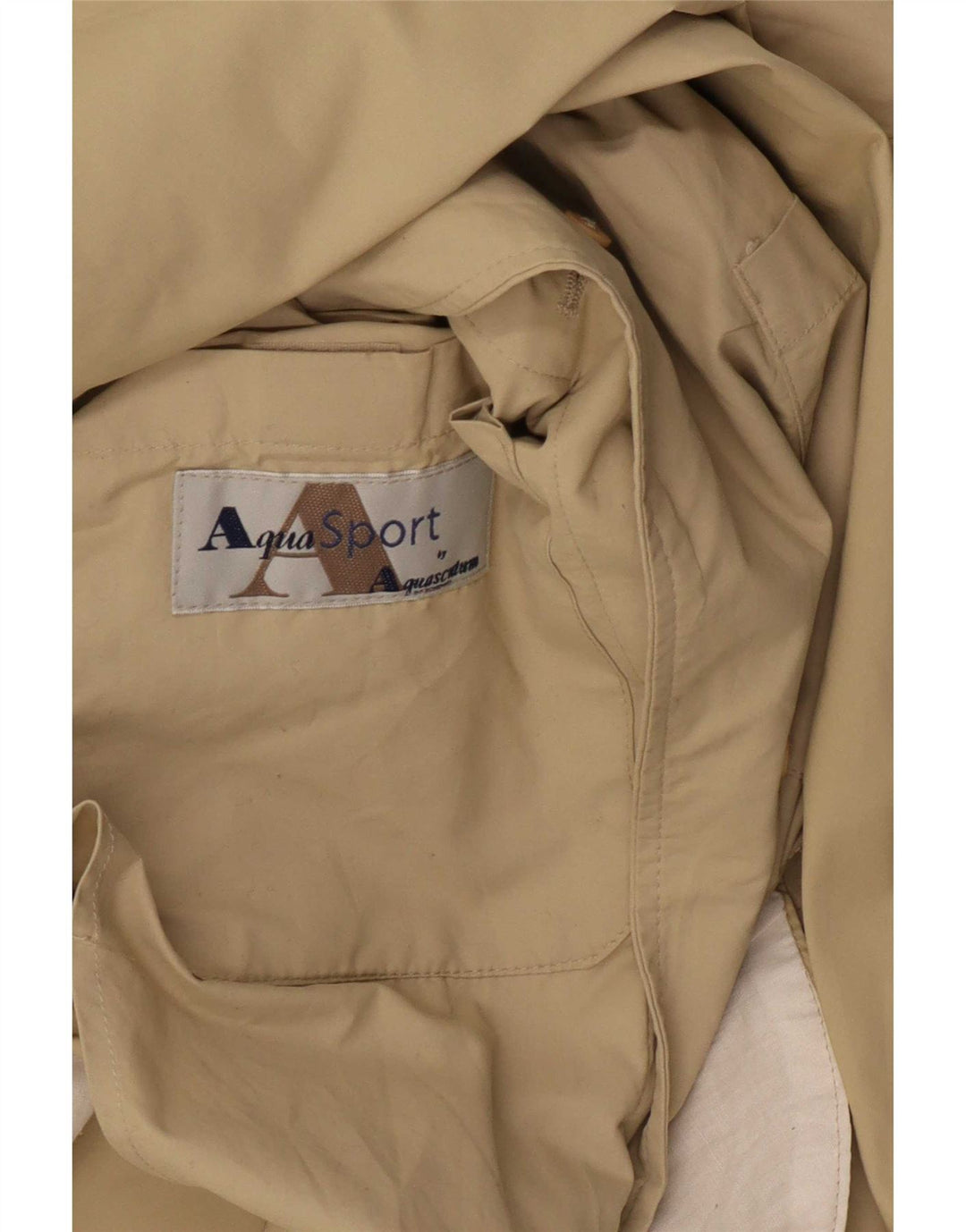 Trenci pentru bărbați Aquascutum IT 50 mare, bej, poliamidă
