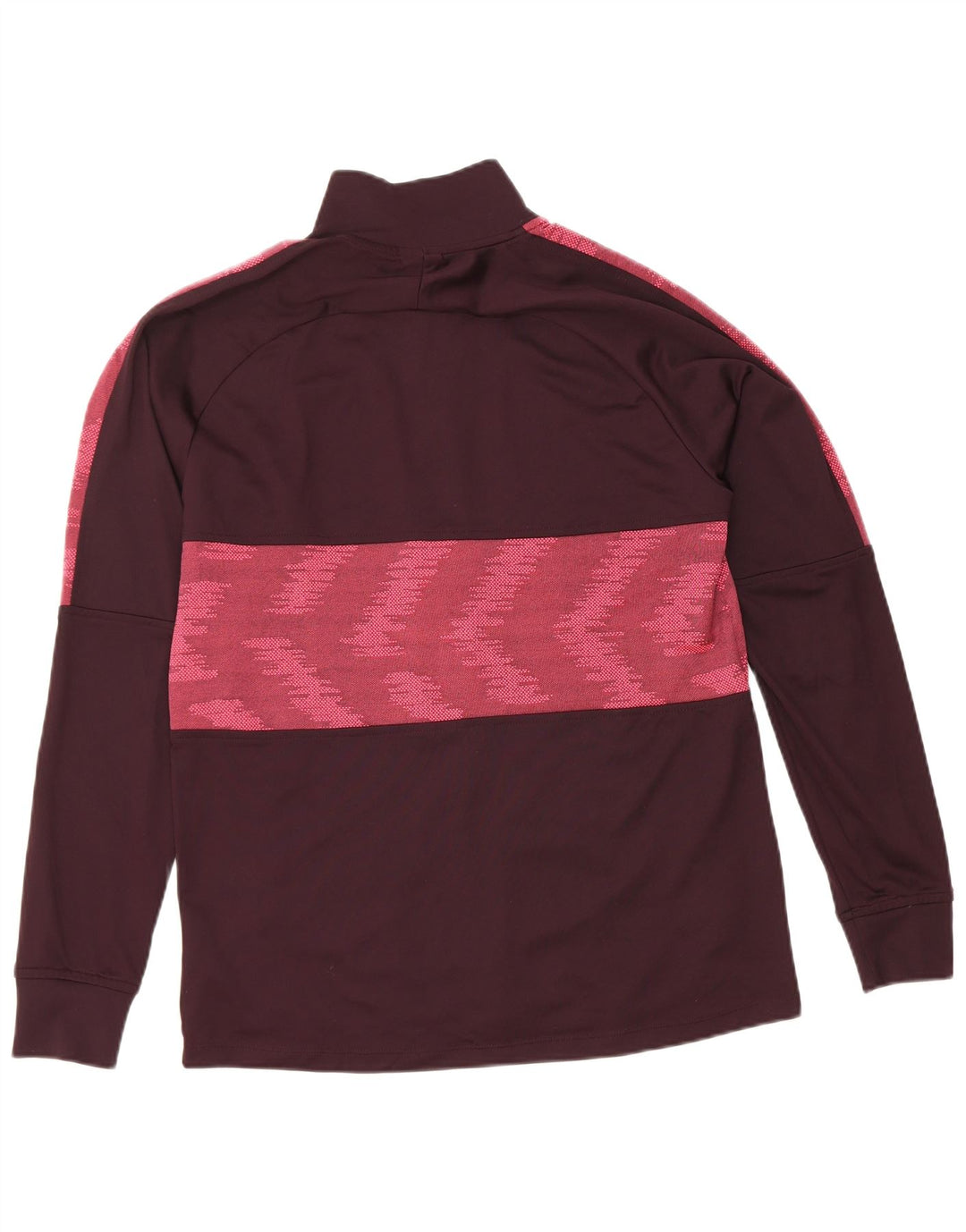 Jachetă de top pentru trening Nike Dri Fit pentru bărbați, poliester geometric maro mediu