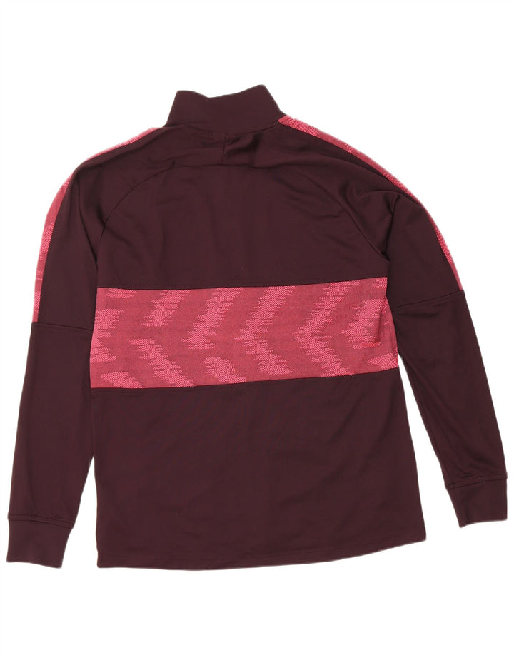 Jachetă de top pentru trening Nike Dri Fit pentru bărbați, poliester geometric maro mediu