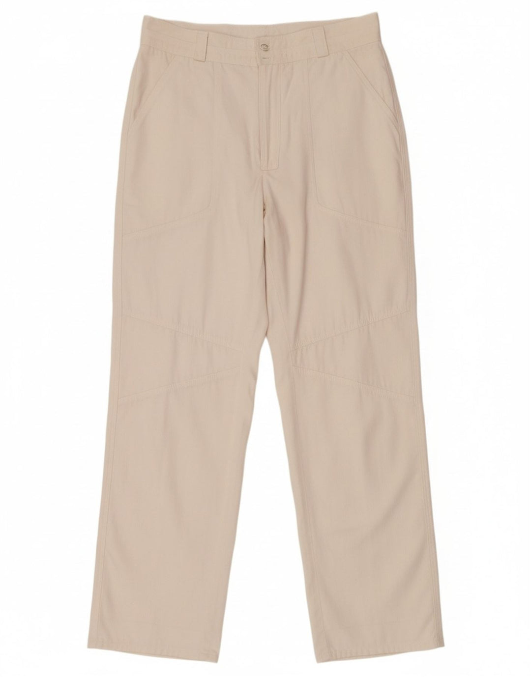 VINTAGE Mens Straight Chino Trousers W32 L33 White