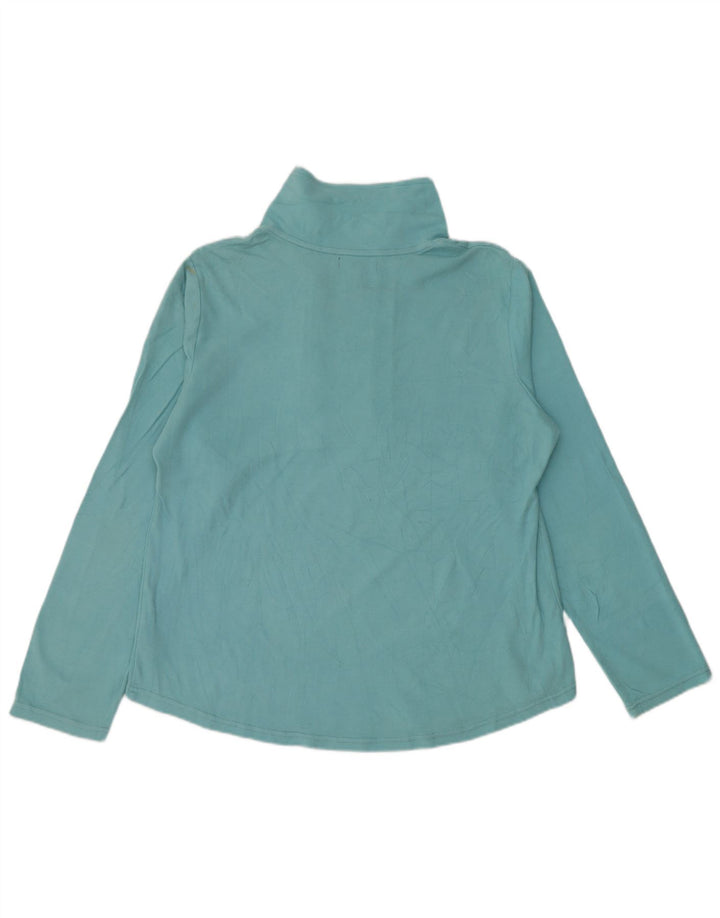 Top de trening CHAPS pentru femei, cu fermoar și gât, din bumbac albastru UK 18 XL