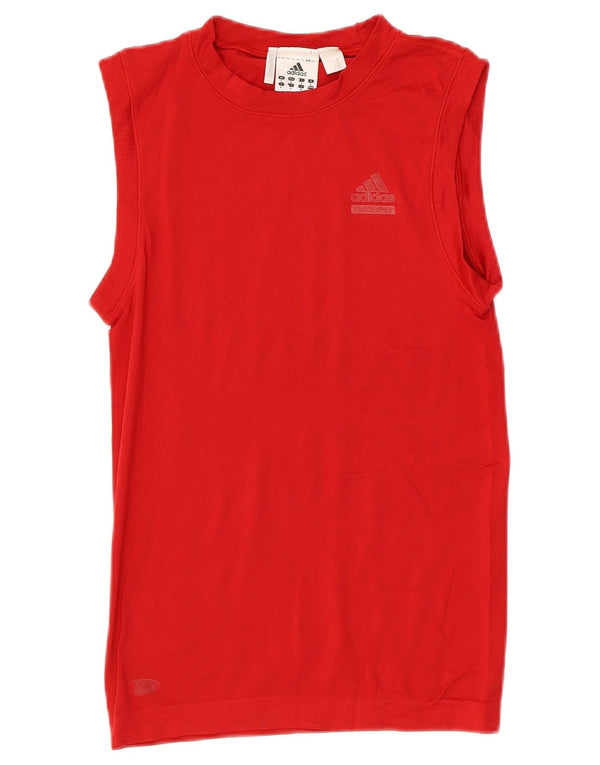 Vest Top Clima 365 ADIDAS pentru femei UK 8 Poliamidă roșie mică