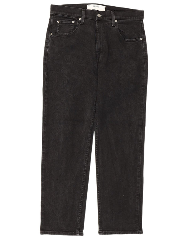 Blugi Hollister pentru bărbați largi W31 L30 bumbac negru