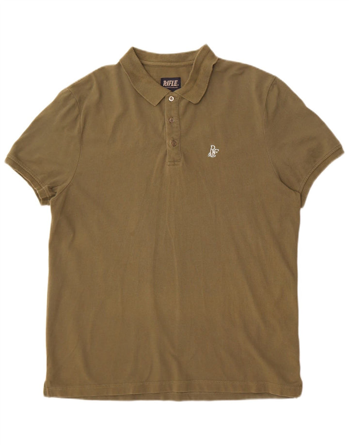 Tricou polo Rifle pentru bărbați 2XL bumbac kaki