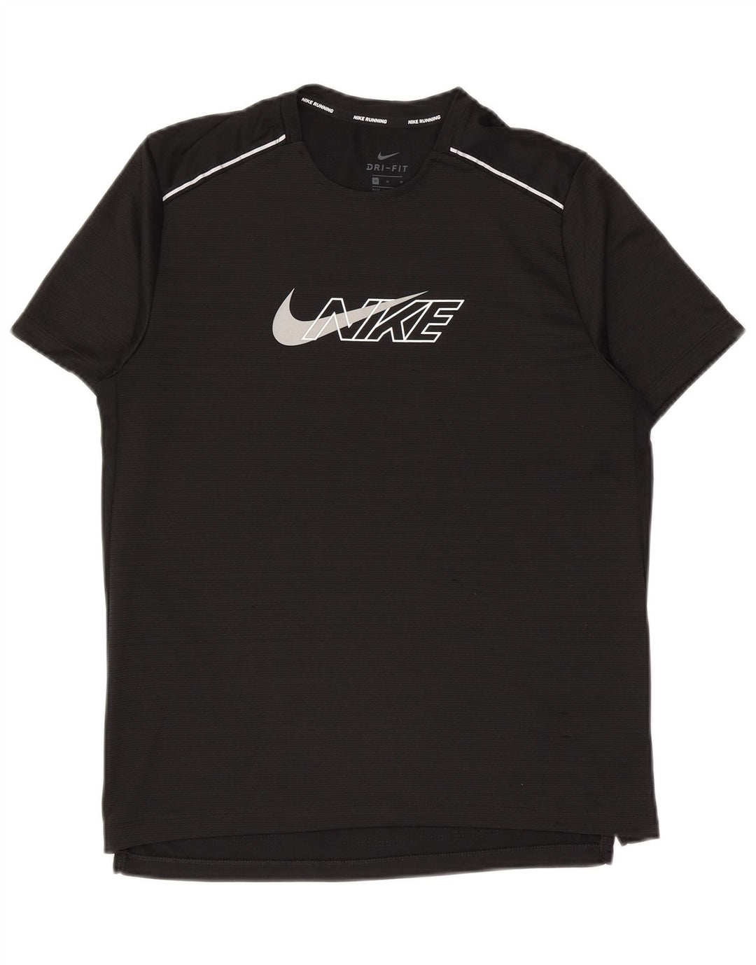 Tricou grafic Nike Dri Fit pentru bărbați Top Medium Negru Poliester