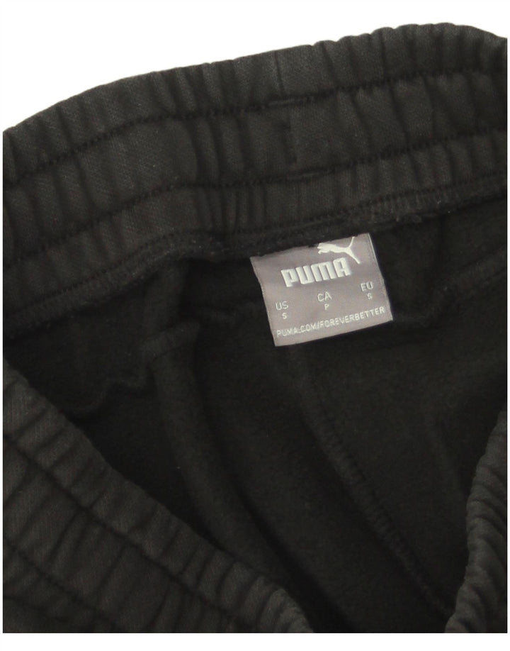 Pantaloni de trening Puma pentru bărbați Joggeri mici din bumbac negru