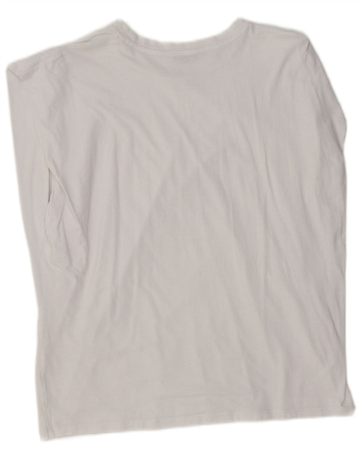 Tricou supradimensionat pentru femei Zara UK 10 Small White