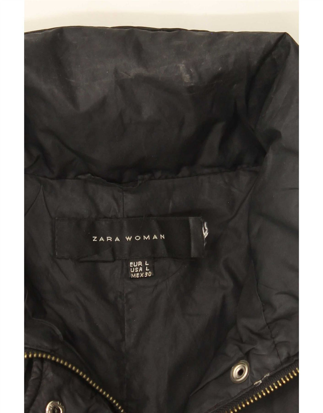 Jachetă căptușită pentru femei Zara UK 14 Large Black