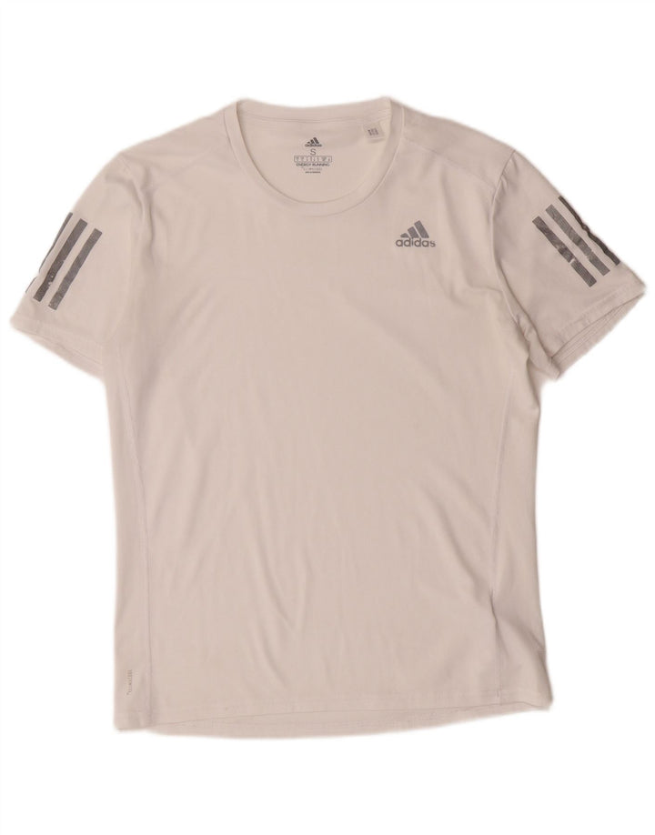 Tricou pentru bărbați Adidas Top mic, alb, poliester