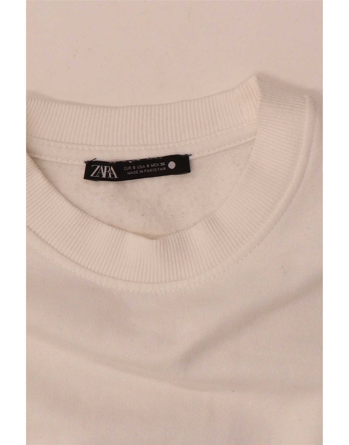 Pulover pentru femei Zara UK 10 Mic Alb