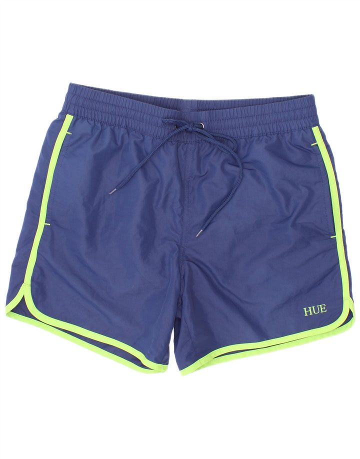 Pantaloni scurți de înot HUE băieți 11-12 ani poliester bleumarin