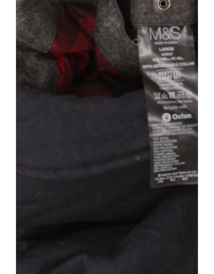 Jachetă căptușită pentru bărbați Marks & Spencer UK 41 mare, gri, lână color bloc