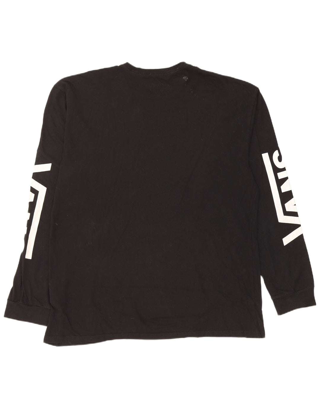 Top grafic Vans cu mânecă lungă XL, bumbac negru