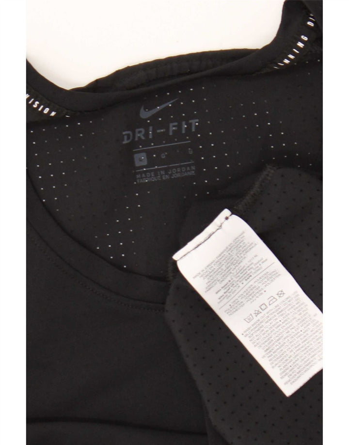 Top cu vestă grafică Nike Dri Fit pentru bărbați, mare, negru, poliester