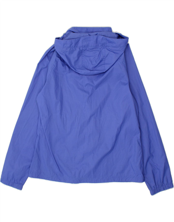 L.L.BEAN Womens Hooded Rain Jacket UK 14 Medium Blue Nylon Vintage L.L.Bean and Second-Hand L.L.Bean from Messina Hembry 
