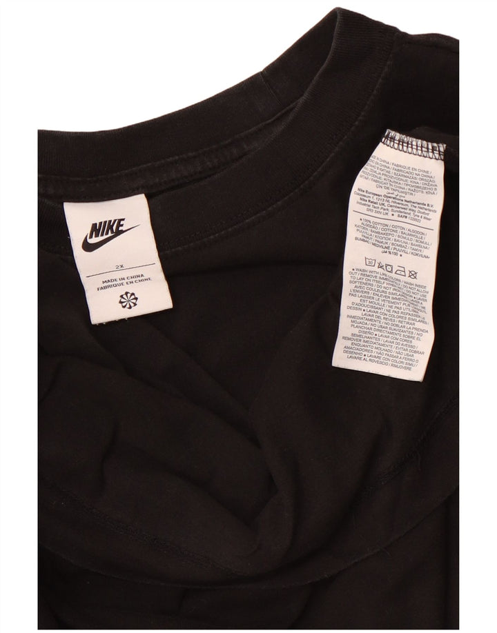 Top tricou pentru femei NIKE UK 20 2XL bumbac negru