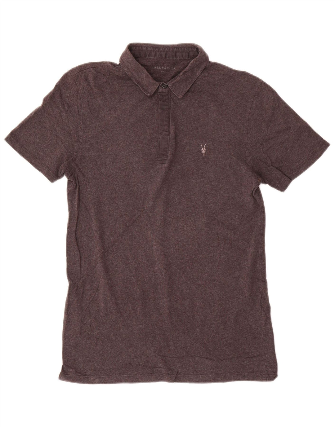 Tricou polo pentru bărbați All Saints XS bumbac gri