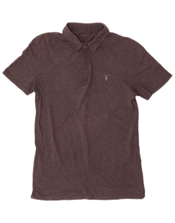 Tricou polo pentru bărbați All Saints XS bumbac gri