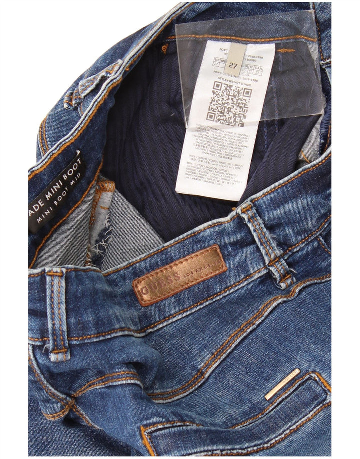 Blugi Guess Jade cu talie mijlocie pentru femei W27 L32, bumbac albastru