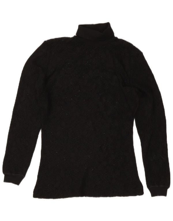 Top tricot vintage pentru femei cu mânecă lungă UK 8 Small Red