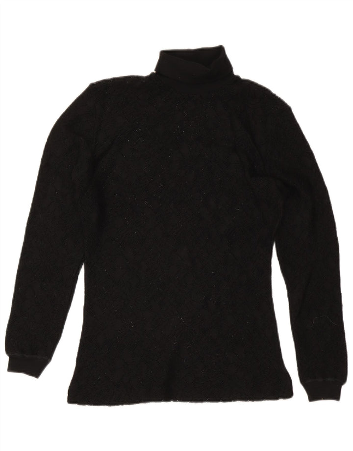 Top tricot vintage pentru femei cu mânecă lungă UK 8 Small Red
