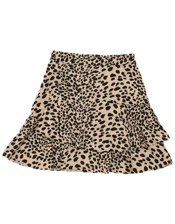 Fustă A-Line pentru femei Karen Millen UK 8 Small W26 Beige Animal Print