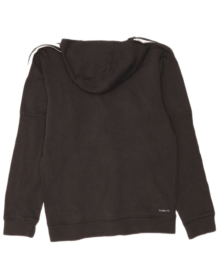 Pulover Adidas Climalite Zip pentru bărbați, poliester mediu negru