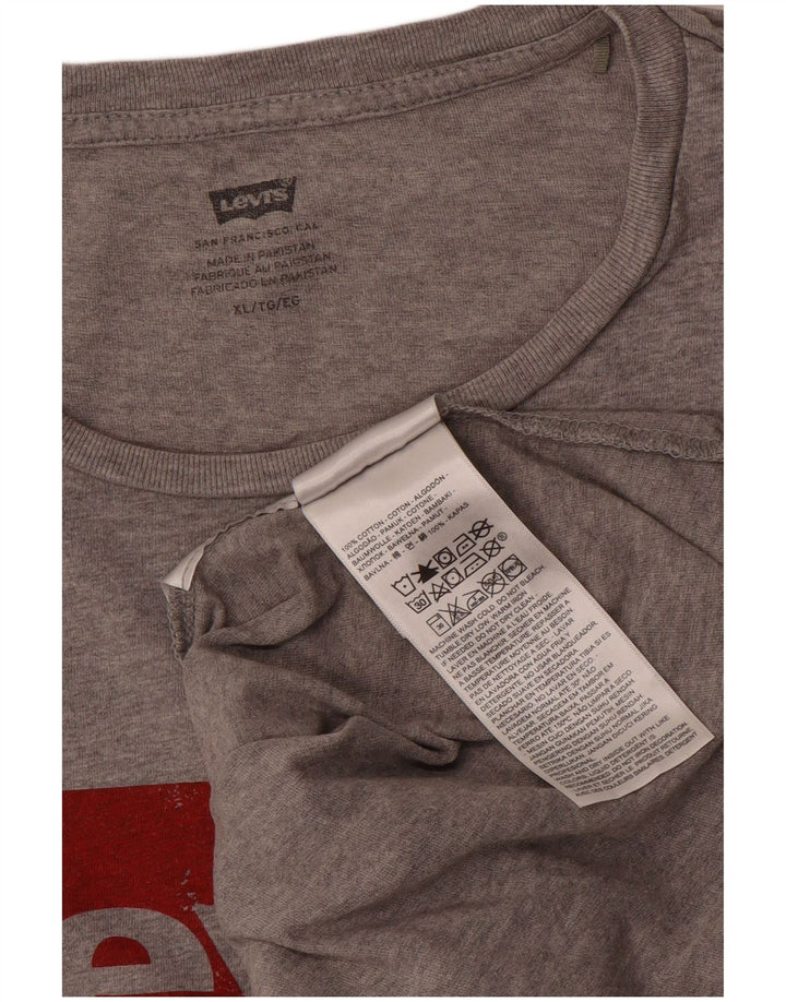 Tricou grafic pentru bărbați Levi's Top XL bumbac gri