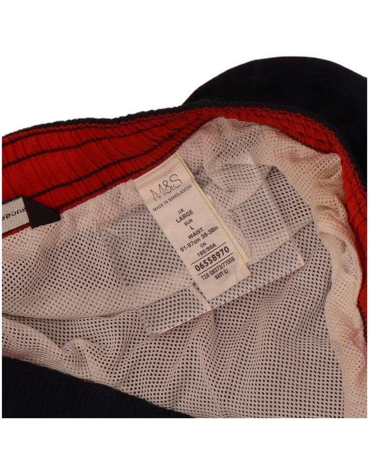 Pantaloni scurți de înot pentru bărbați Marks & Spencer, mari, albastru, poliester