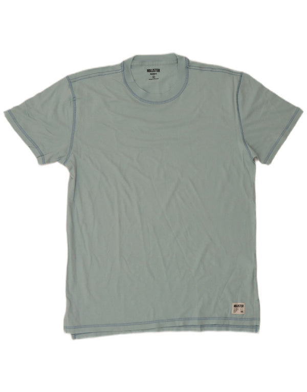 Tricou pentru bărbați Hollister Top Medium Blue Bumbac