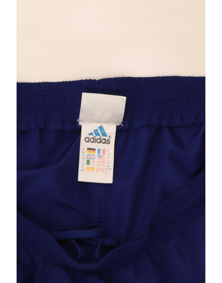 Pantaloni scurți sport pentru bărbați Adidas, mari, albastru, poliester