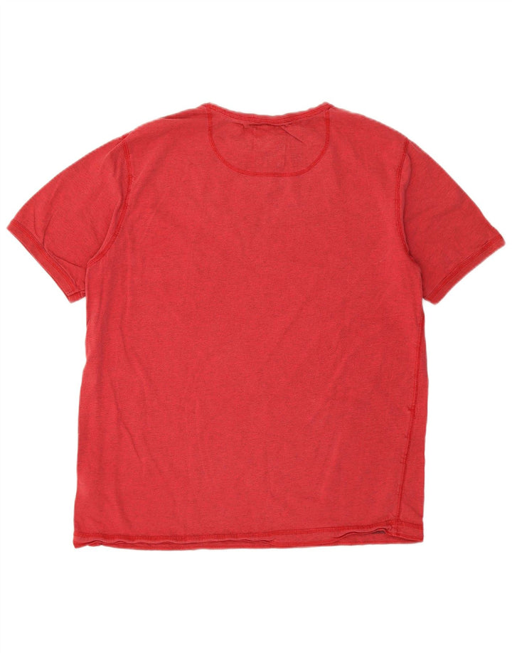 FAT FACE Tricou Bărbați Top Mare Bumbac Roșu