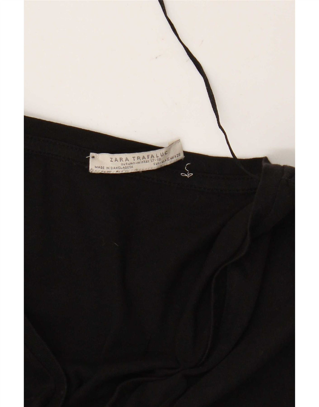 Top supradimensionat pentru femei Zara Trafaluc cu mâneci 3/4 UK 10 Mic Negru