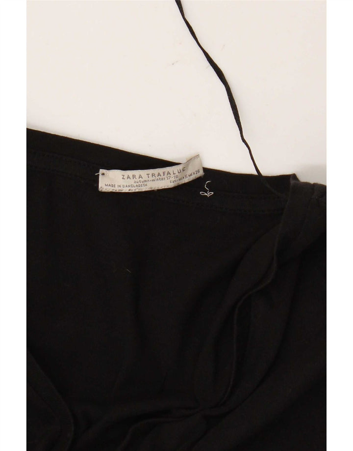 Top supradimensionat pentru femei Zara Trafaluc cu mâneci 3/4 UK 10 Mic Negru