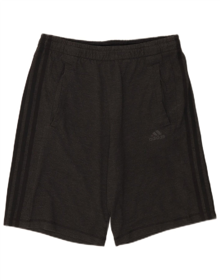 Pantaloni scurți sport pentru bărbați Adidas Climalite, gri poliester
