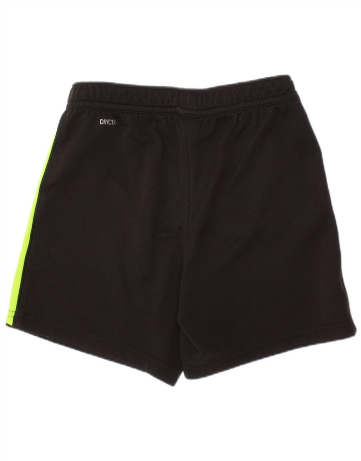 Pantaloni scurți sport PUMA pentru băieți 7-8 ani, negru, poliester color bloc