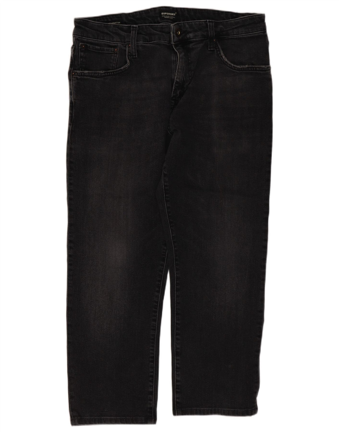 Blugi tăiați pentru bărbați Superdry W34 L24 bumbac negru