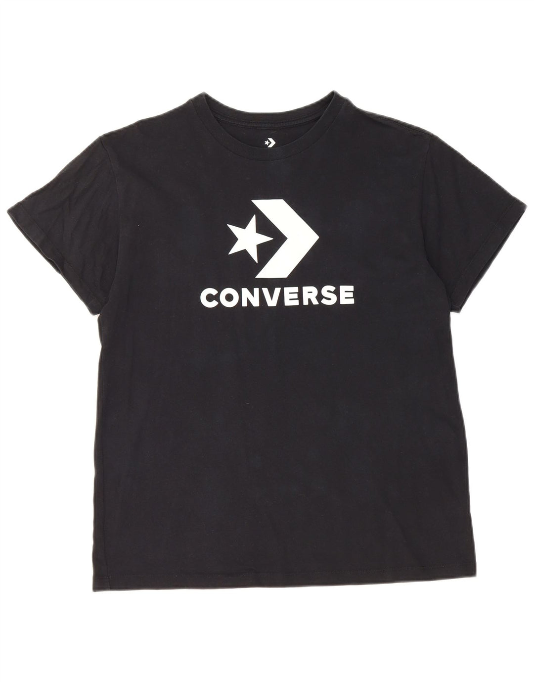 Tricou grafic CONVERSE pentru femei Top UK 14 Medium Black Bumbac