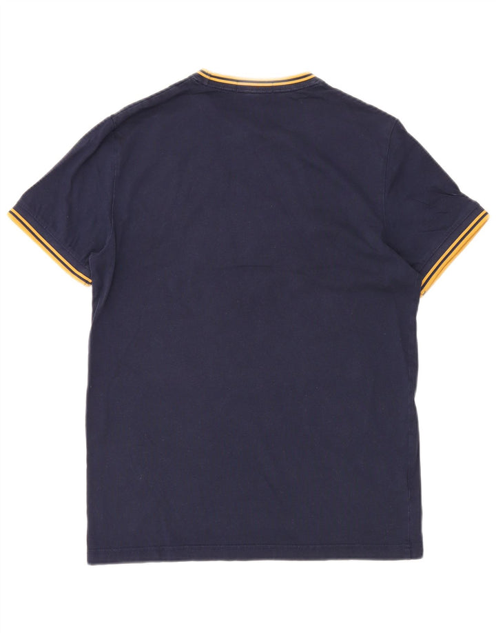 Tricou Fred Perry pentru bărbați Top mic din bumbac bleumarin