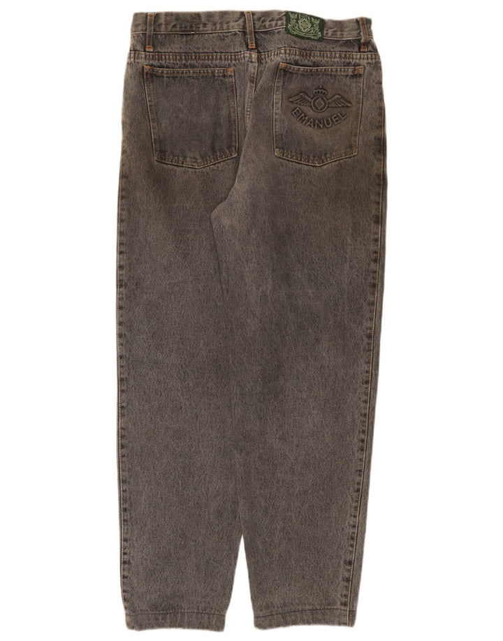 Blugi conici pentru femei VINTAGE W32 L30 gri