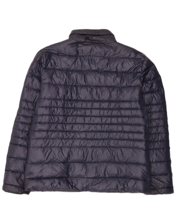 Crew Clothing Jachetă căptușită cu glugă pentru bărbați UK 42 XL Nailon bleumarin