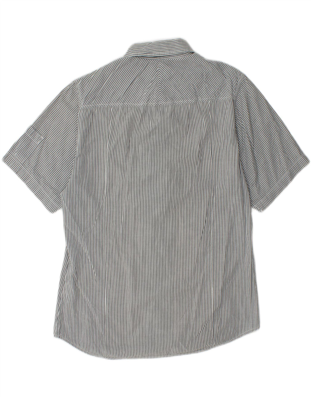 Cămașă cu mânecă scurtă pentru bărbați CALVIN KLEIN JEANS, cu dungi mari, gri