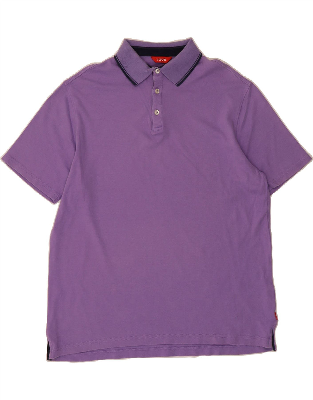 IZOD Mens Polo Shirt Medium Purple Cotton Vintage Izod and Second-Hand Izod from Messina Hembry 