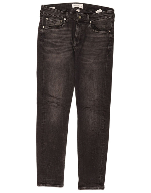 Blugi conici pentru bărbați Calvin Klein W30 L30 bumbac negru
