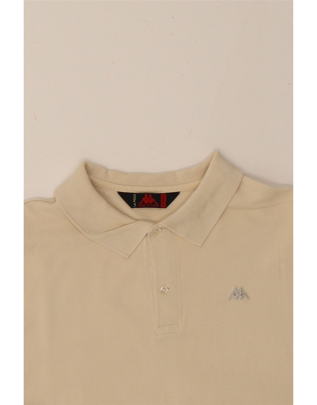 KAPPA Mens Polo Shirt XL Beige Cotton Vintage Kappa and Second-Hand Kappa from Messina Hembry 