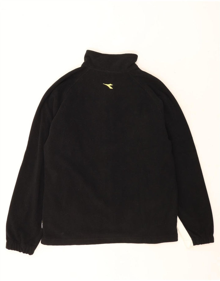 Jachetă din lână Diadora pentru bărbați UK 40, mare, negru, poliester color bloc